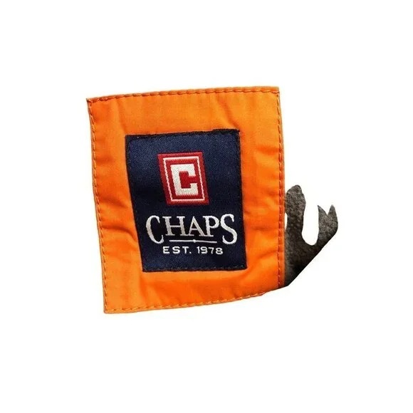 CHAPS MEN'S WATER RESISTANT FLEECE-LINED‎ HOODED JACKET /COAT LG NWT